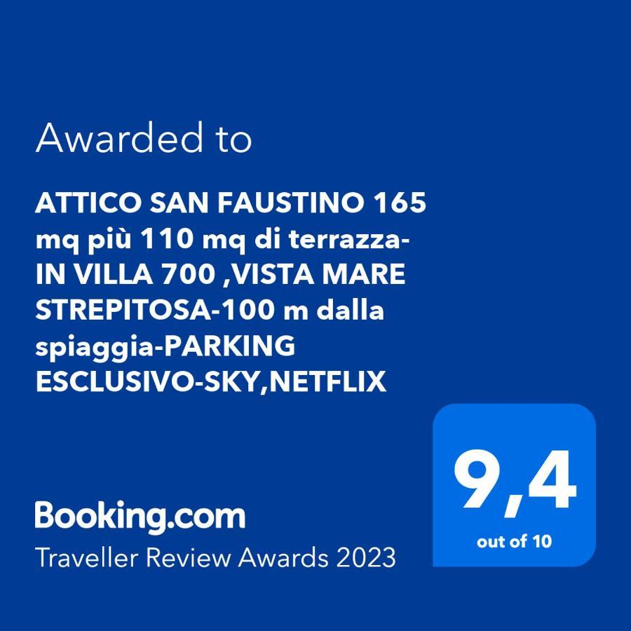 Attico San Faustino: Beachfront Villa with Panoramic Sea Views Rapallo Exterior photo